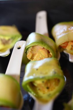 Somon kabak dolması.