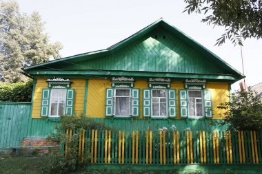 Geleneksel Rus köy evi.