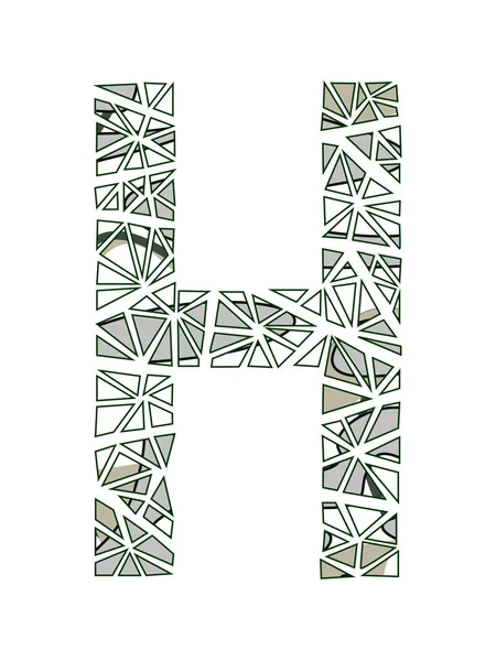 Letter H embleemontwerp bloem. — Stockvector