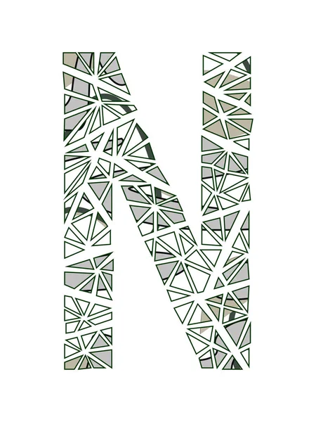 N harfi logo çiçek tasarım.