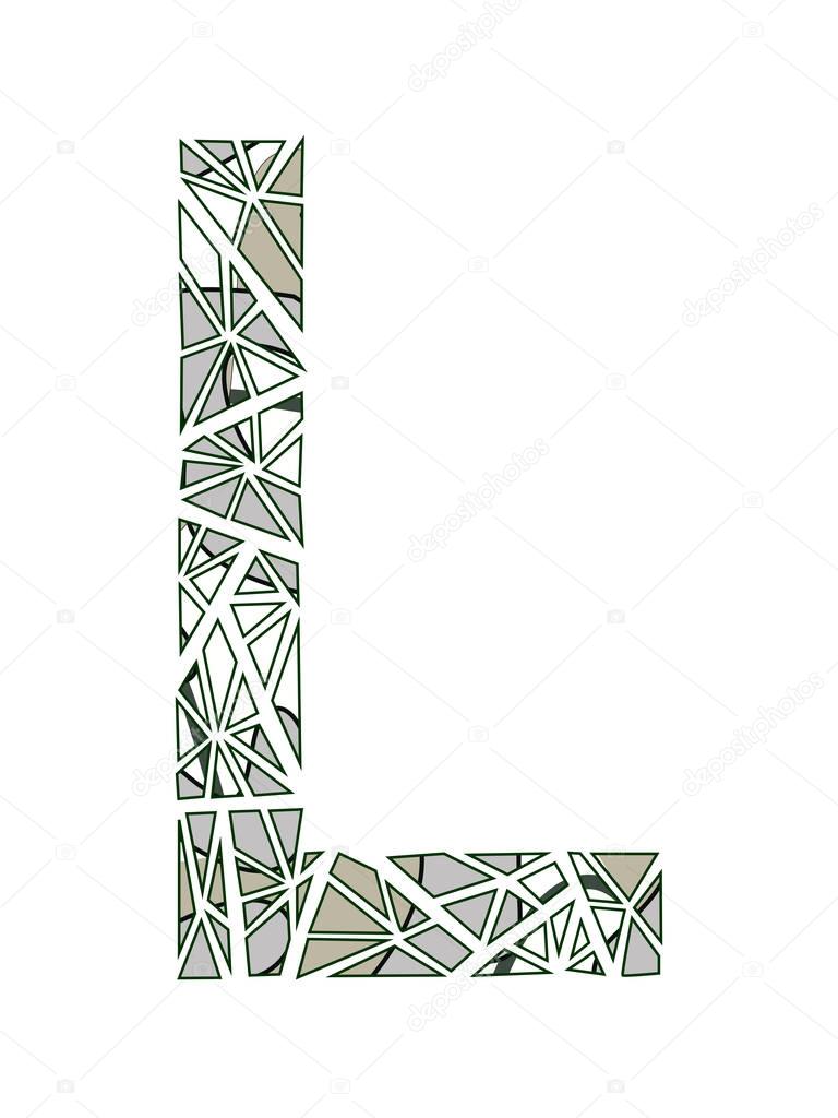 Letter L logo flower design.