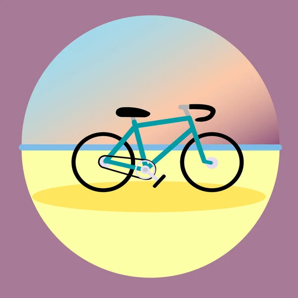 Bicicleta Calle Ilustración Vectorial — Archivo Imágenes Vectoriales