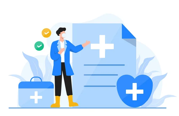 Tıbbi ve doktor konsepti çizimi