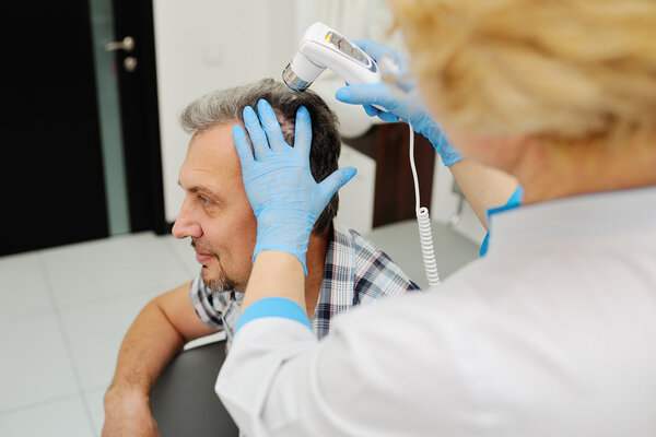 лысина. диагностика волос и кожи головы
