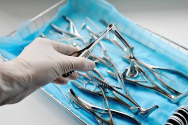 Aletleri KBB Doktor yakın çekim