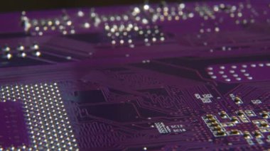 Elektronik çip yakın çekim.