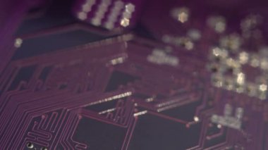 Elektronik çip yakın çekim.