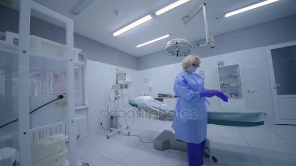 Surgery room in surgery — Stock Video