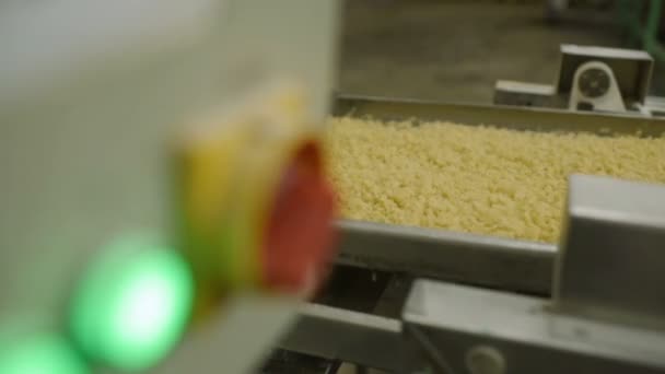 Production of pasta — Stock Video