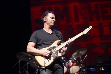Santa Rosa, CA/USA - 10/8/19: Dweezil Zappa performs during the Experience Hendrix tour at the Luther Burbank Center for the Arts. He's an American rock guitarist and son of Frank Zappa.