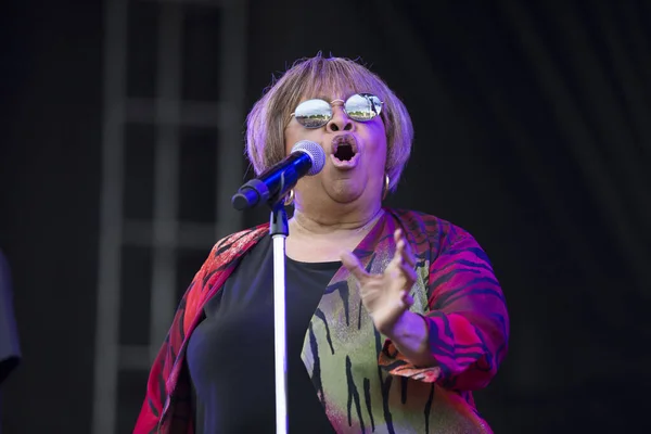 Chicago Usa Mavis Staples Performs Pitchfork Music Festival She American — Zdjęcie stockowe