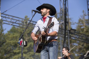 Santa Rosa, CA/USA: 6/14/2019: Aaron Watson performs at Country Summer Music Festival. His 2015 album The Underdog reached No. 1 on Top Country Albums. 