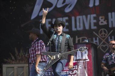 Santa Rosa, CA/USA: 6/16/2019: John Rich of Big & Rich performs at Country Summer Music Festival. They've been nominated for multiple CMA and AMC Awards. 