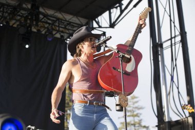 Napa, CA/USA: 5/24/19: Mark Wystrach leads the band Midland at BottleRock. They're an American country music group formed in 2016 in Dripping Springs, Texas. 