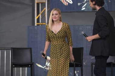 Mountain View, CA/USA: 6/24/17: The Magicians, Olivia Taylor Dudley at ID10T Festival. She is known for her horror film roles such as Chernobyl Diaries (2012), The Vatican Tapes (2015) and Paranormal Activity: The Ghost Dimension (2015). 