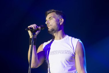Santa Rosa, CA/USA - 6/3/17: Nick Hexum , lead singer of 311 , performs at the High Times Cannabis Cup in Santa Rosa, CA.  The band is a blend of rock, reggae, hip hop and funk. 