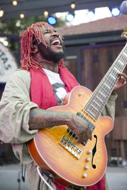 Pataluma, Ca / Usa - 6 / 24 / 19: Stephen Lee Bruner namı diğer Thundercat Lagunitas Bira Şirketi 'nde sahne alıyor. 2016 yılında To Pimp a Butterfly 'dan 