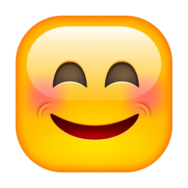 Rindo feliz Emoticon —  Vetores de Stock