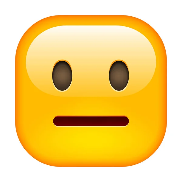 Worried Emoticon icon — Stock Vector
