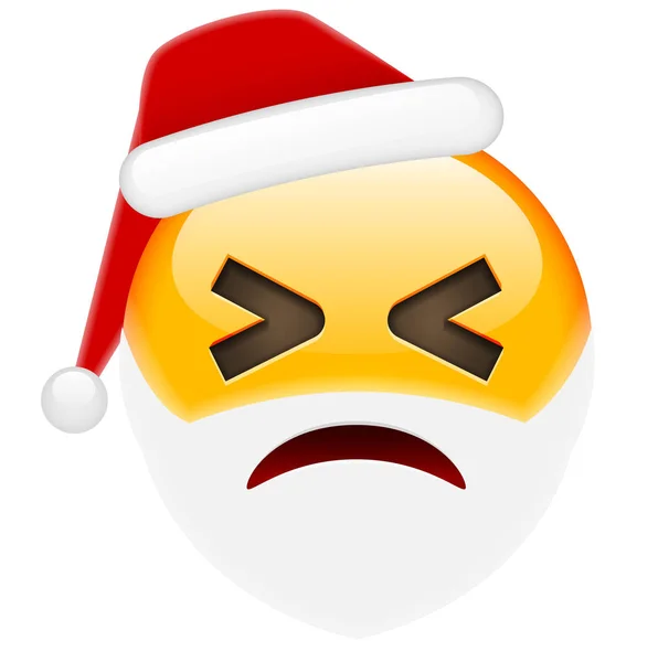 Emoticono de Santa Winky — Archivo Imágenes Vectoriales