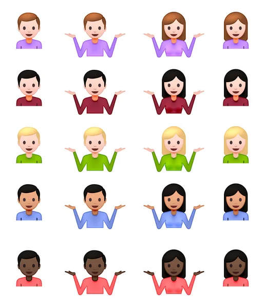 Emoji Icons set omuz silkme