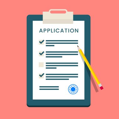 Application Form icon clipart
