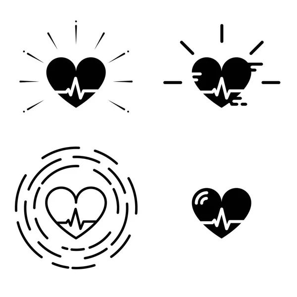 Logotipos signo de latido — Archivo Imágenes Vectoriales