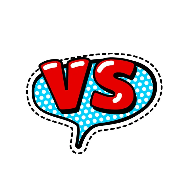 Versus sign in retro comic style — Stock Vector