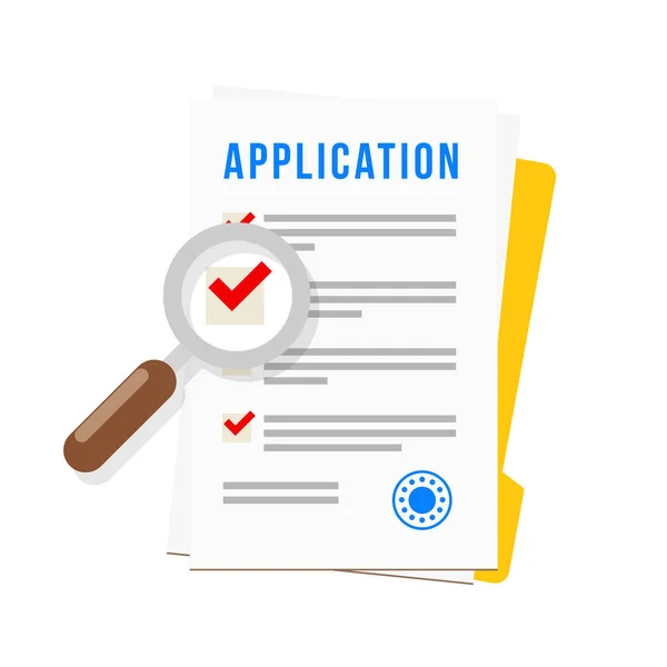 Application Form icon — Stock Vector