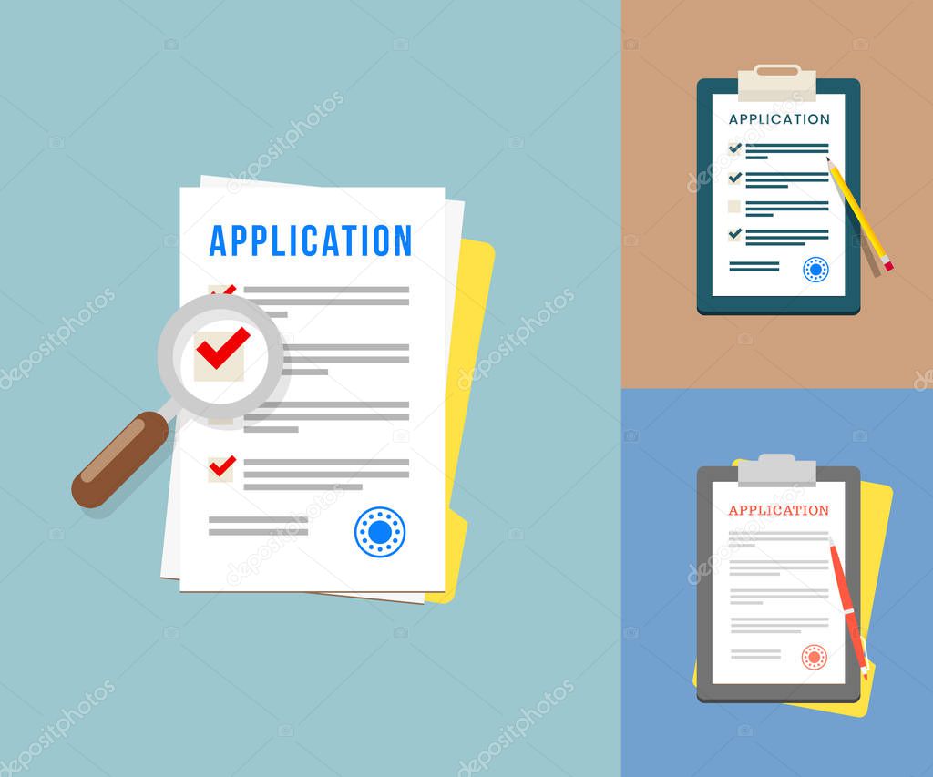 Application Forms set