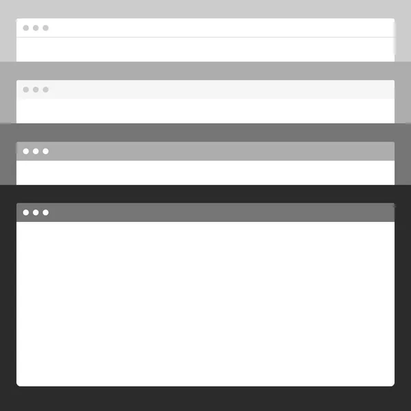 应用程序窗口设计模板 — 图库矢量图片