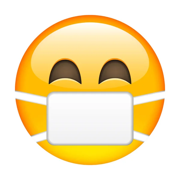 Cerrahi maskeli duygu simgesi