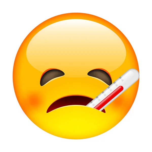 Termometre ile mutsuz hasta ifade