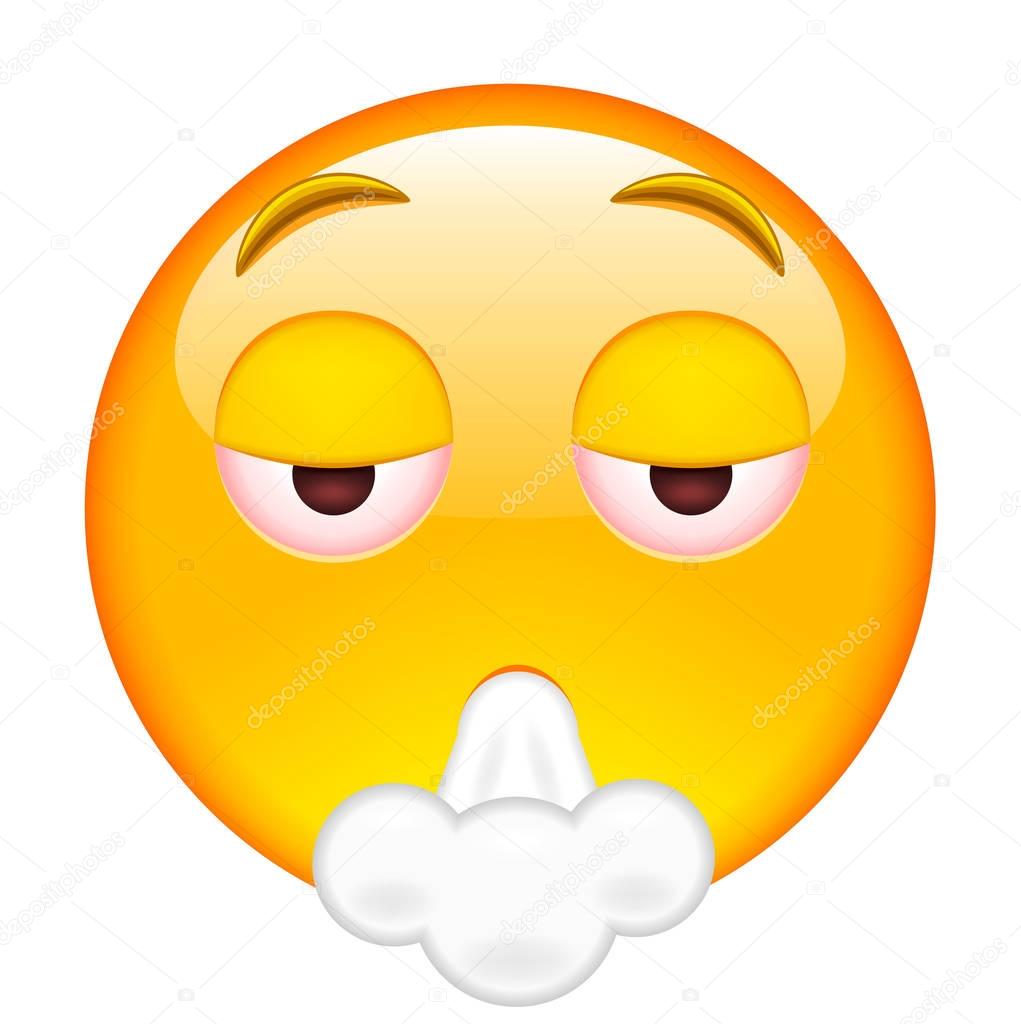 Emoticon Smoking Weed