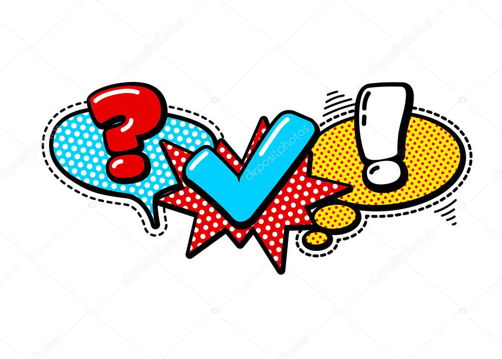 Quiz vintage badge logo, vector illustration