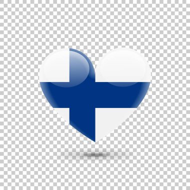 Danish Flag Heart Icon clipart