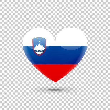 Slovence bayrak kalp simgesi