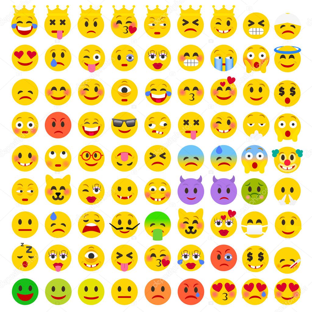 Set of Emoji icons