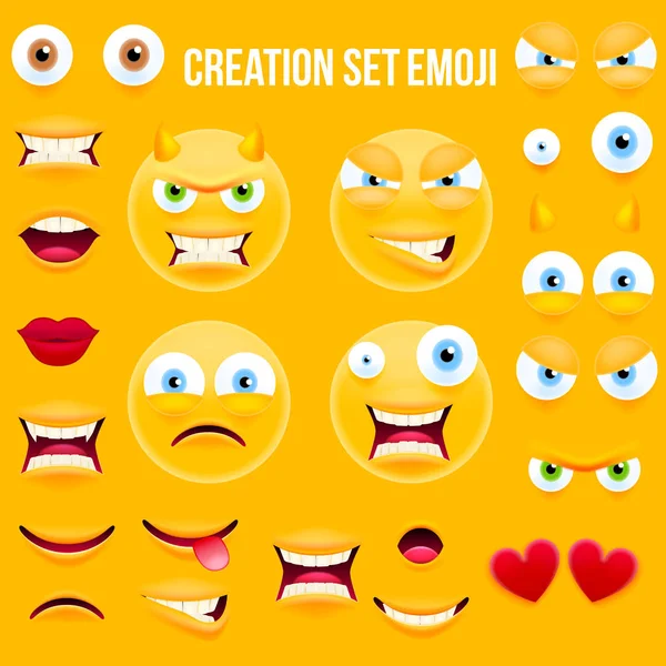 Smiley Face Character for Your Scenes Template — Stock Vector