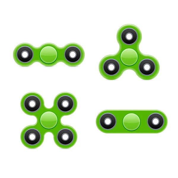 Brinquedo Fidget Spinner. Estresse e alívio da ansiedade —  Vetores de Stock