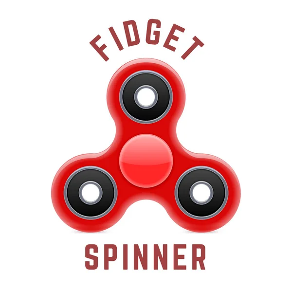 Hand Fidget Spinner Toy — Stock Vector