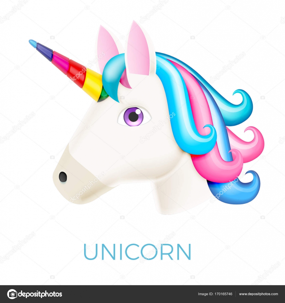 Unicorn Realistic Vector Icon Stock Vector Image by ©ober-art #170165746