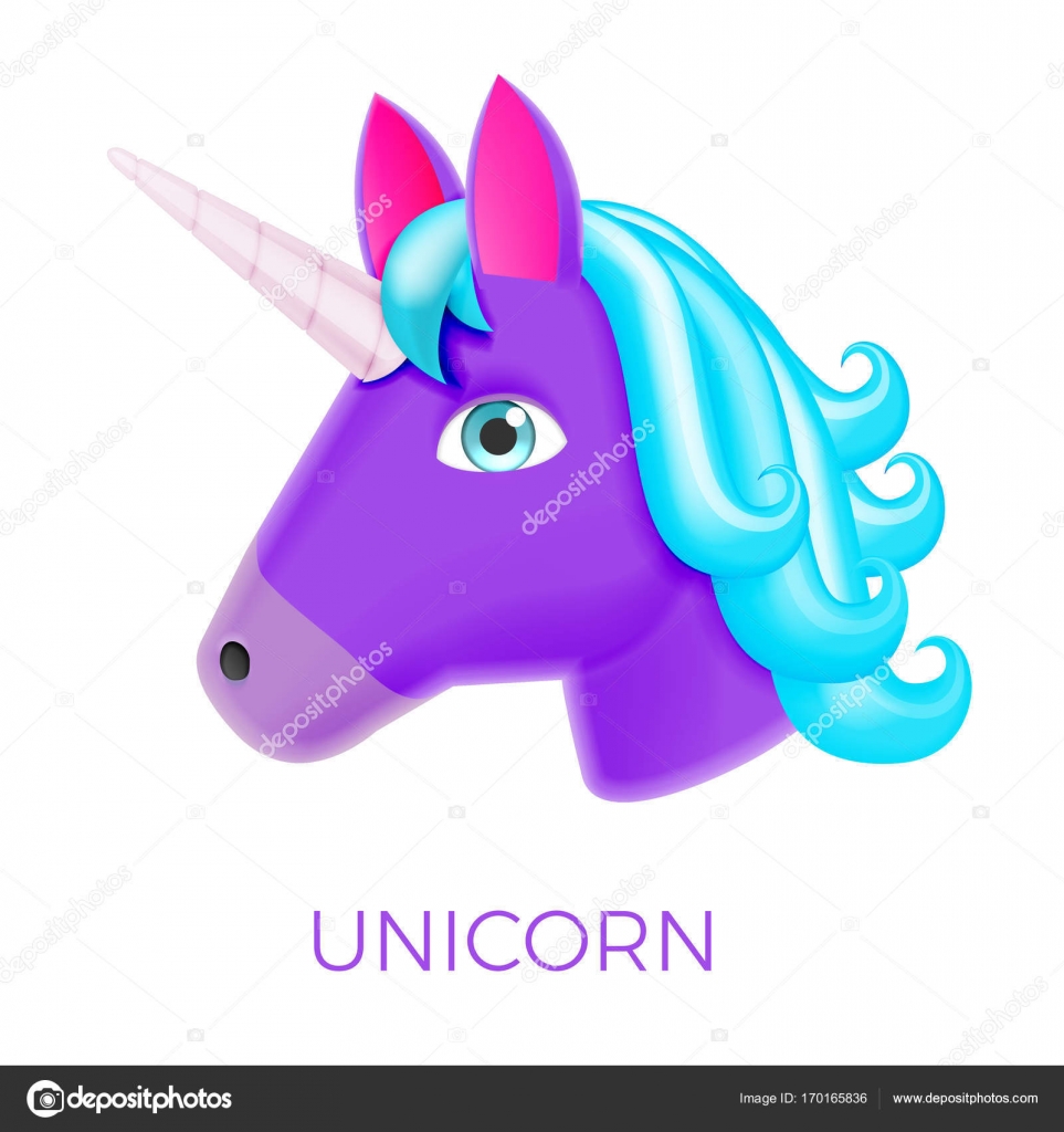 Unicorn Realistic Vector Icon Stock Vector Image by ©ober-art #170165836