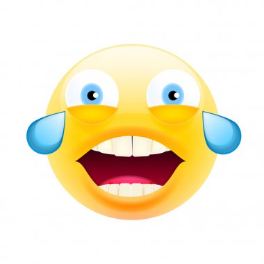 Sevinç gözyaşları ile yüz