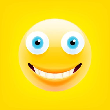 Biraz yüz Emoji gülümseyen