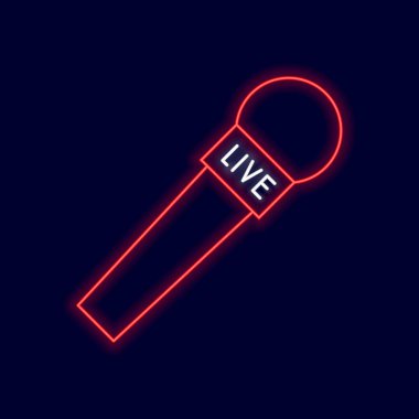 Gazetecilik kavramı koyu mavi