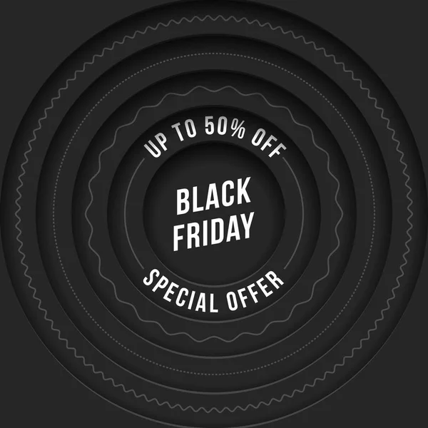 Black Friday Special Offer Poster — Stock Vector