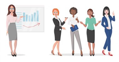 İş kadınları sunudaki