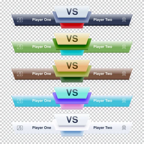 Modelo de Versus para Video Blog ou Streaming — Vetor de Stock