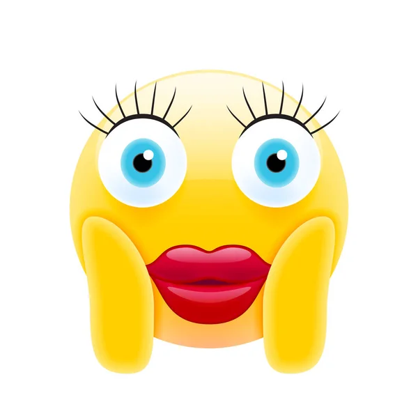 Gesicht schreit vor Angst-Emoji — Stockvektor